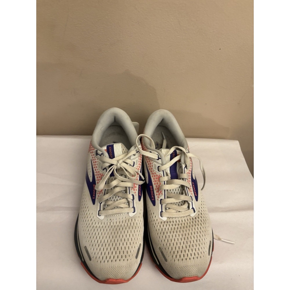 Brooks Ghost 14 Women's Running Shoes US 9 B White Purple Breathable Mesh - Picture 7 of 9